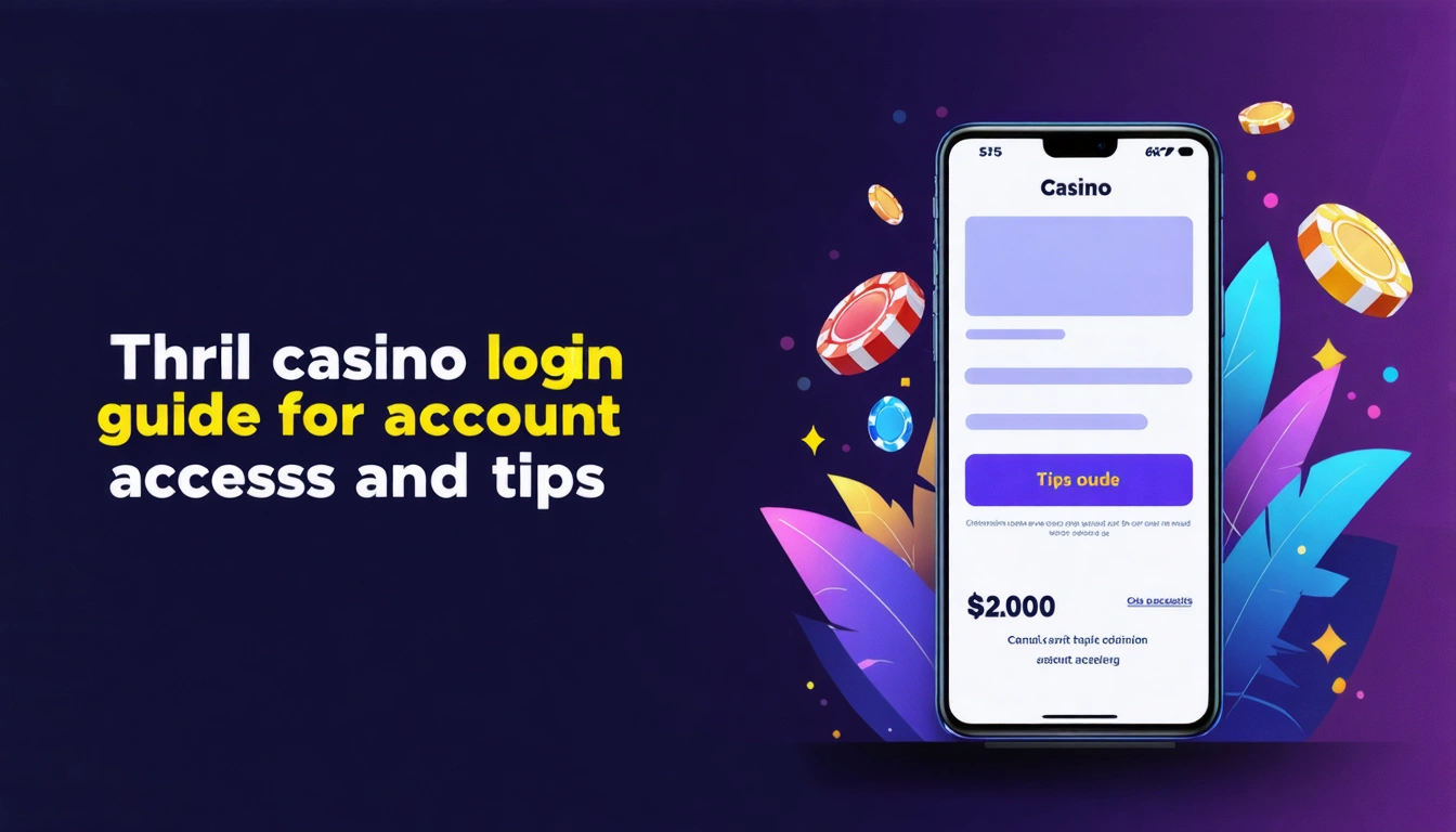 Thrill casino login guide for account access and tips